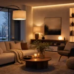 Illuminazione del soggiorno: come creare atmosfera con punti luce strategici