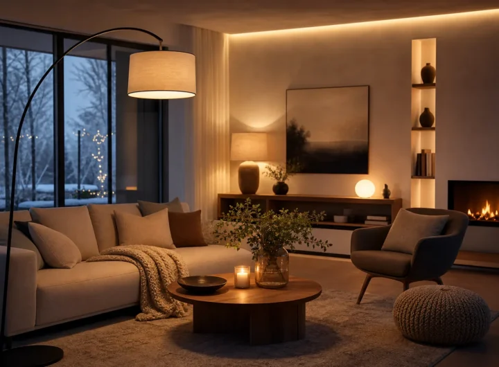 Illuminazione del soggiorno: come creare atmosfera con punti luce strategici