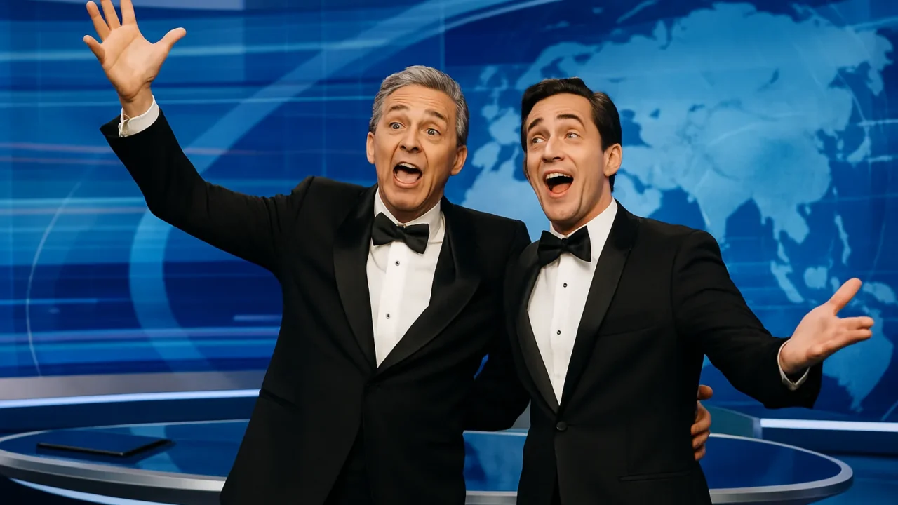 Fiorello e Biggio portano il varietà nello studio del Tg1: uno spettacolo folle su Rai 1