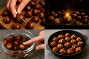 Castagne in autunno: come prepararle senza che esplodano e riconoscere quelle con il verme